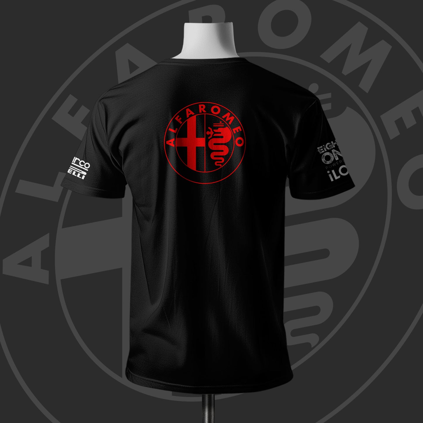 Kimi Räikkönen Alfa Romeo F1 Racing Team Inspired Black Cotton T-shirt