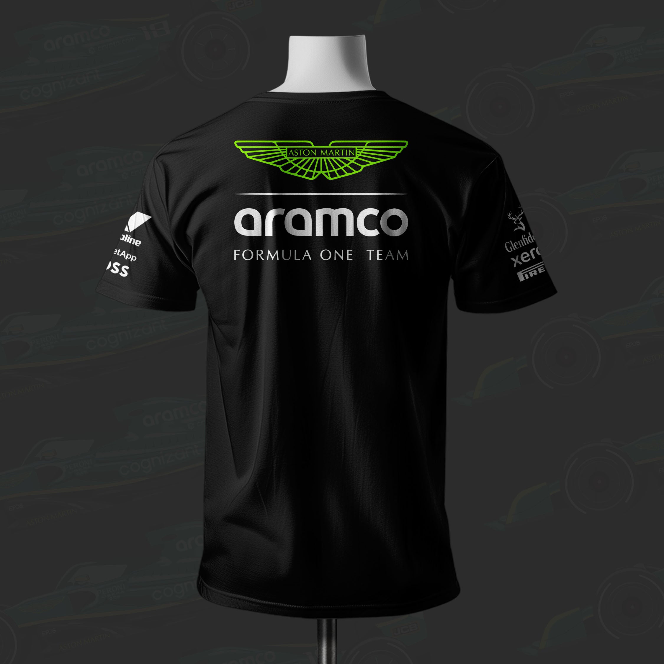 A Martin  F1 Racing Team Inspired Cotton T-shirt