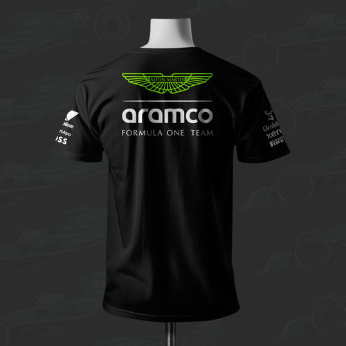 A Martin  F1 Racing Team Inspired Cotton T-shirt