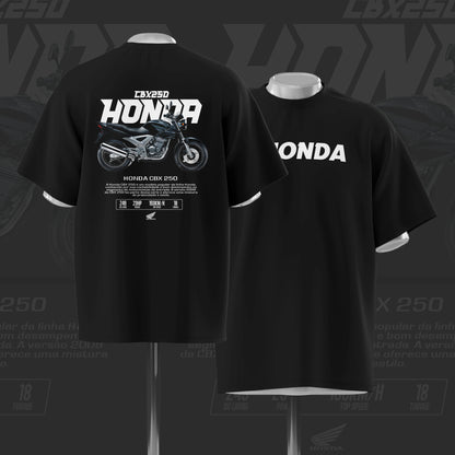 CBX 250 Bike Art Oversize Black Cotton T-shirt