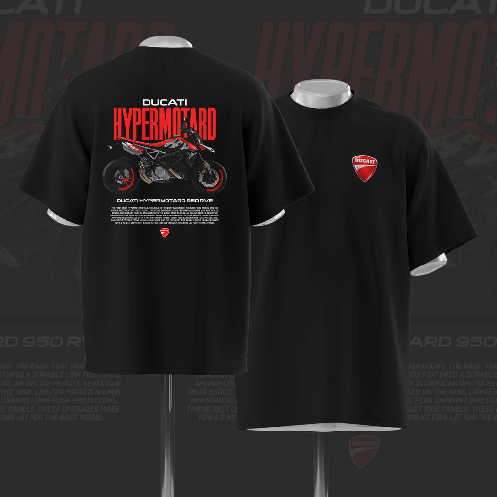 D Hypermotard Art Oversize Cotton T-shirt
