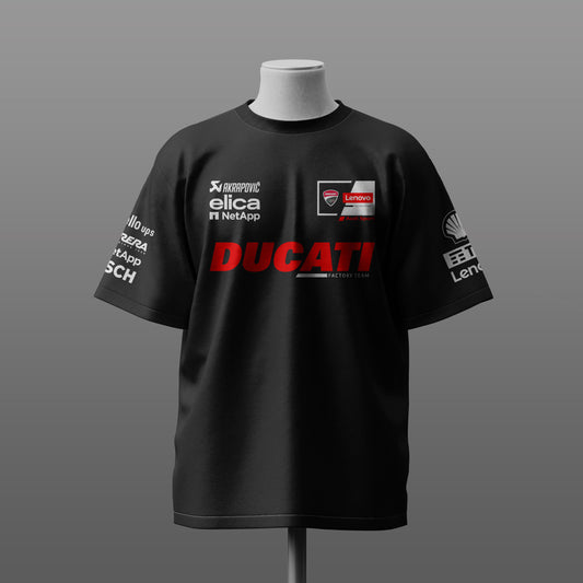 Marc Marquez 2025 Ducati Edition Oversize Black T-shirt