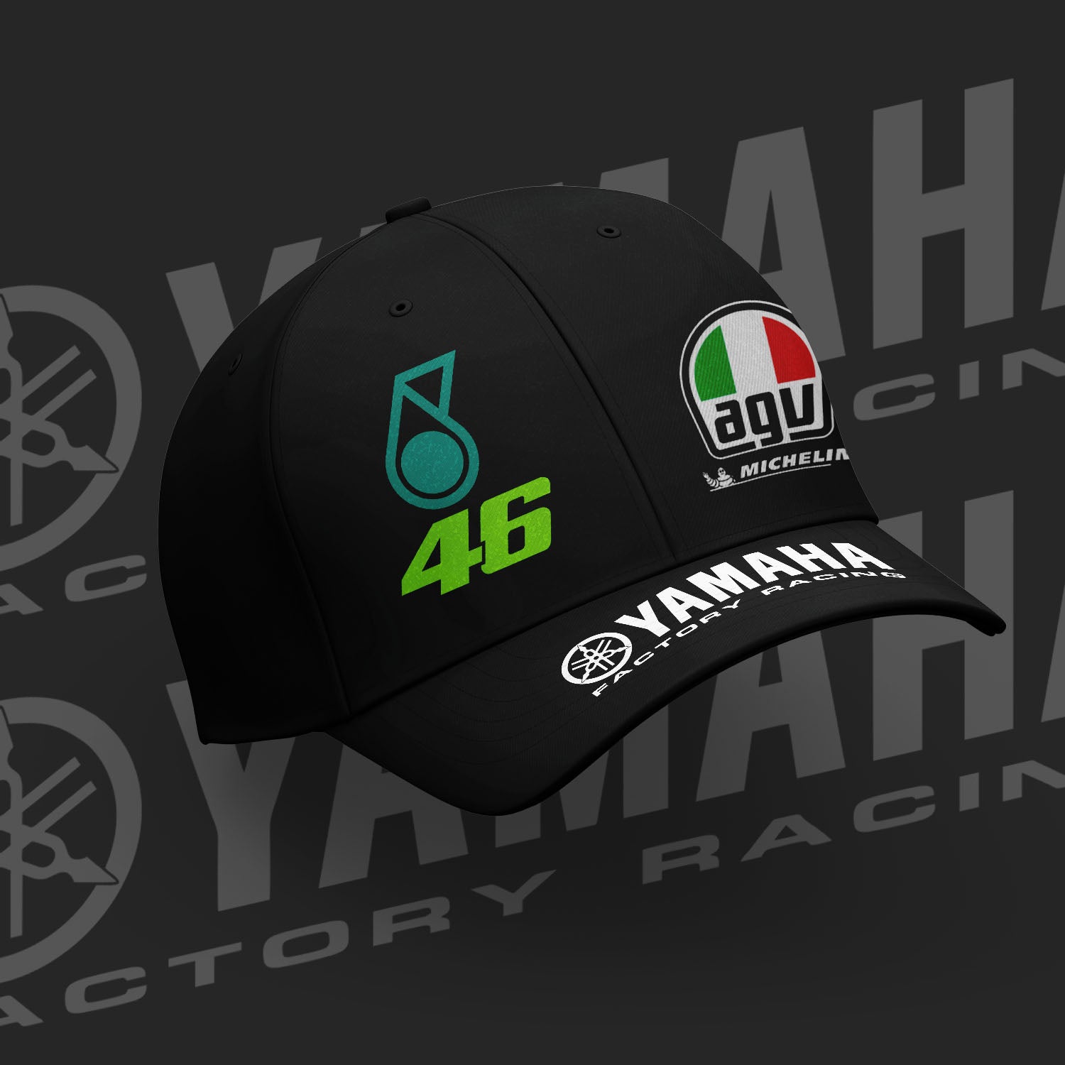 VR46 Y Edition Inspired 6 Pannel  Cap