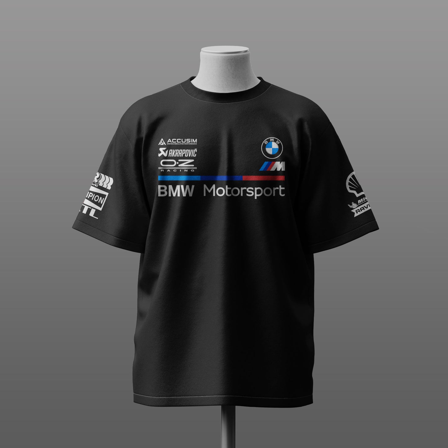 BMW Motorsport Inspired Black Over Size T-Shirt