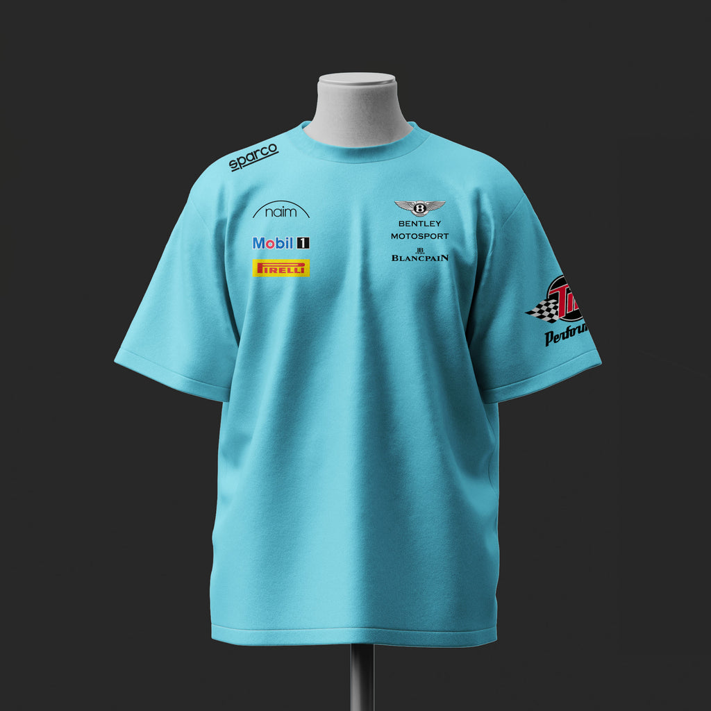 B Motosport Edition Inspired Oversize light blue Cotton T-shirt