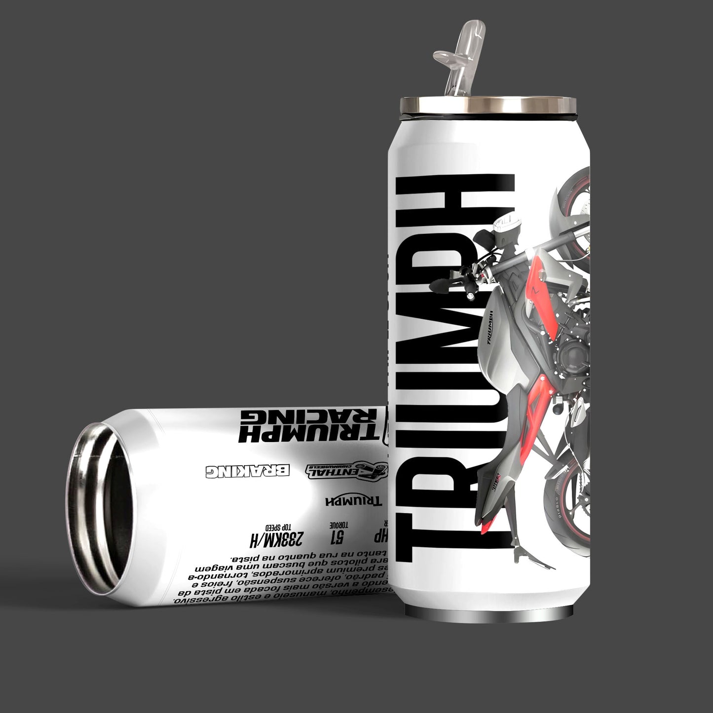 Triumph 675R Street Triple Inspired Art Sipper Can