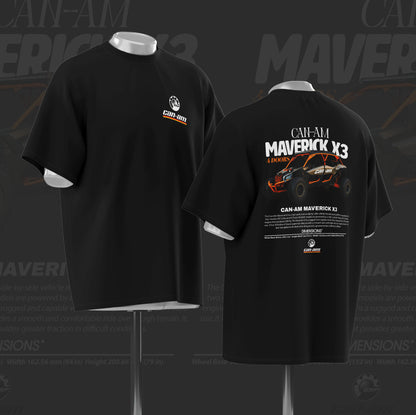 CAN-AM Maverick X3 SxS Art Oversize Cotton T-shirt
