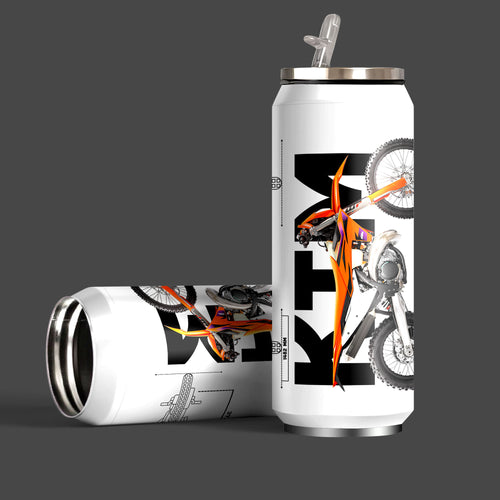 250 EXC dirt bike Inspired Art Sipper Can