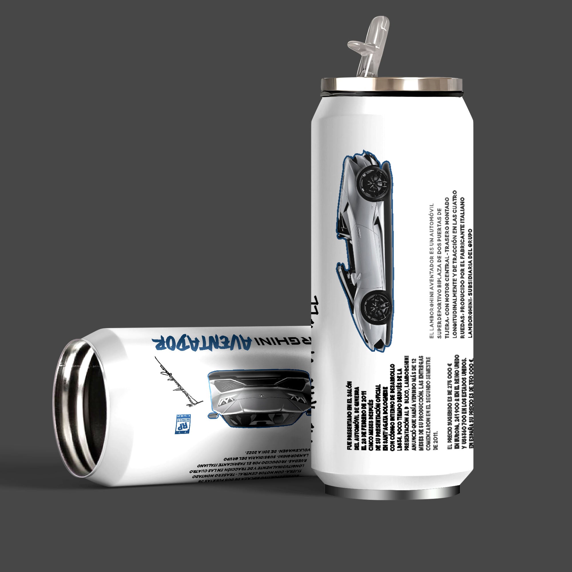 Lambo Supercar Inspired Sipper Can