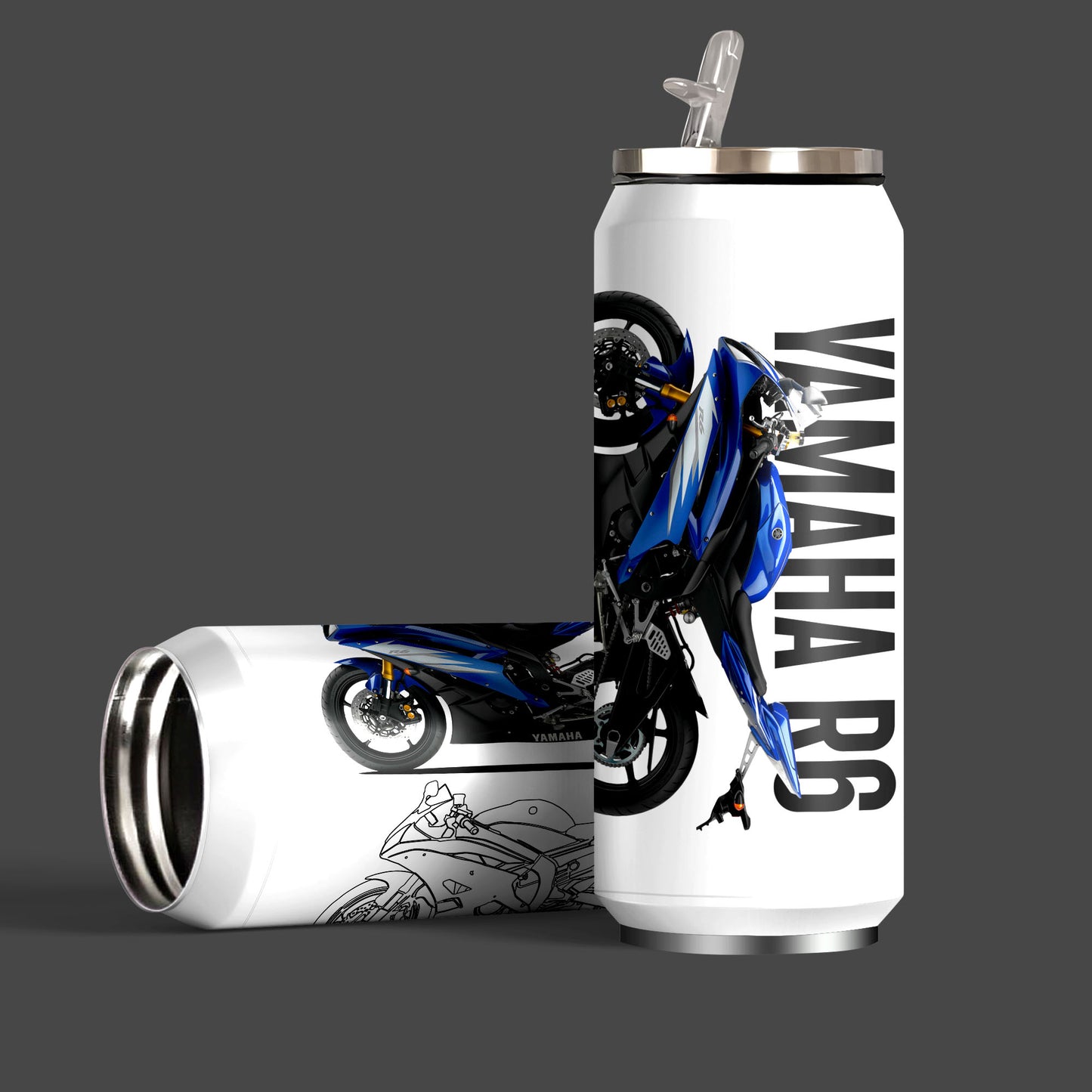 Yamaha R6 Inspired Sipper Can