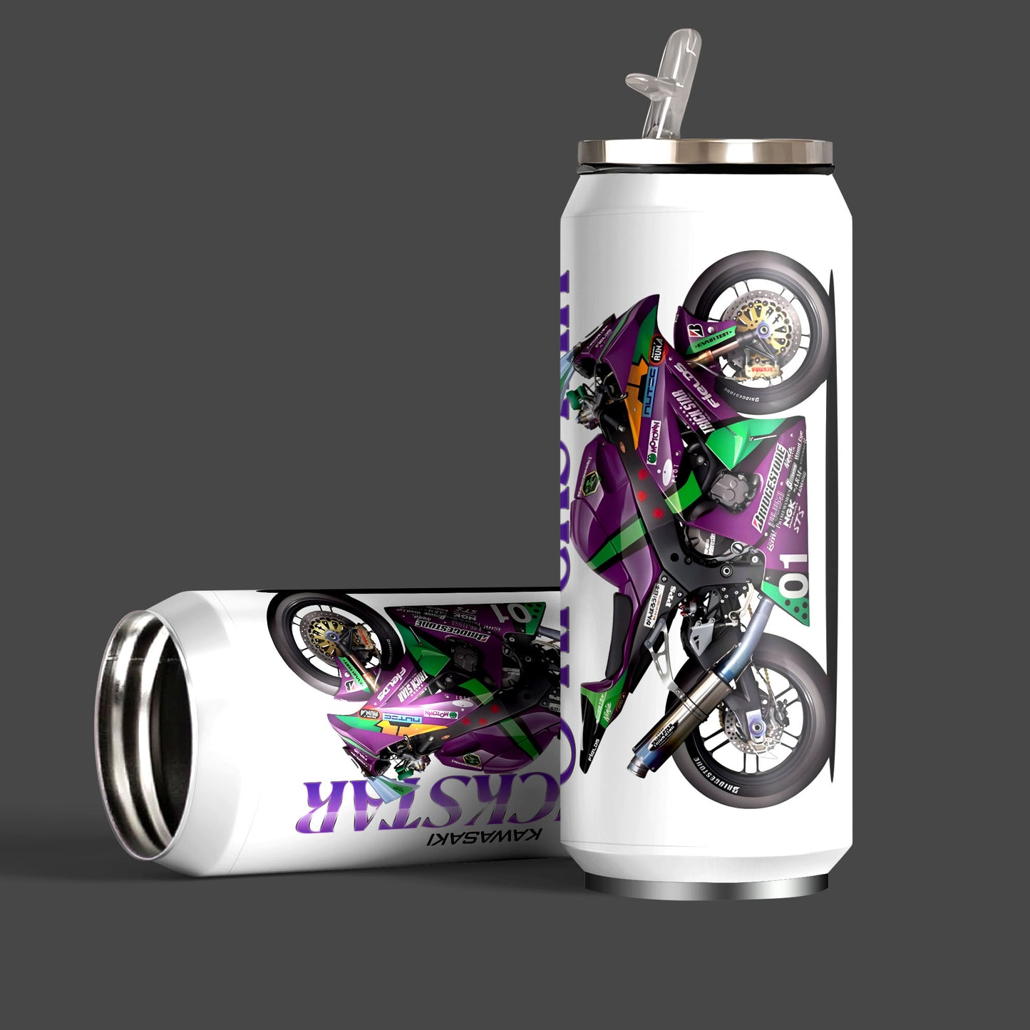 Kawasaki ZX-10R Trickstar Edition Inspired Art Sipper Can