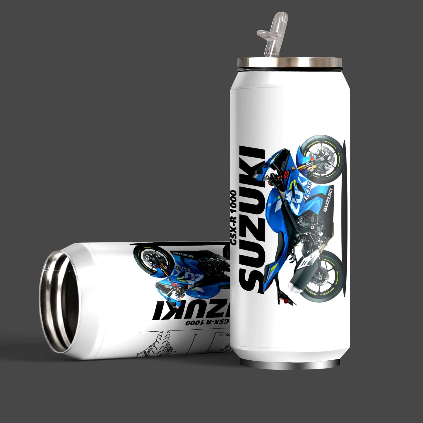 Suzuki GSX-R1000 2.0 Inspired Art Sipper Can