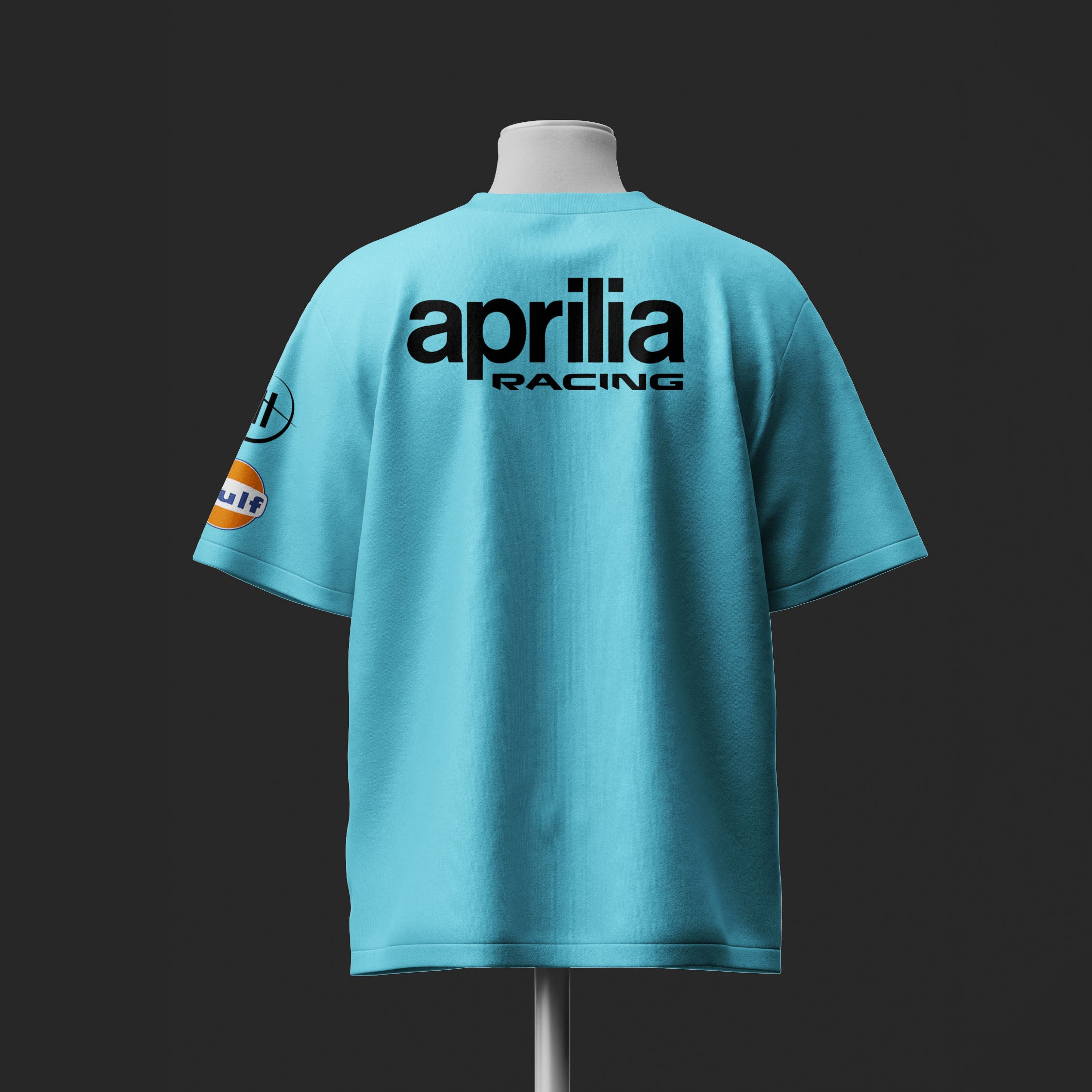 A  Racing Edition Inspired Oversize light blue Cotton T-shirt