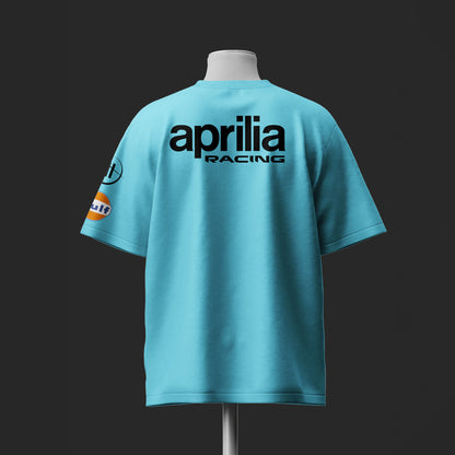 Aprilia Racing Edition Inspired Oversize light blue Cotton T-shirt