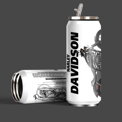 H Davidson Sportster  Inspired Art Sipper Can