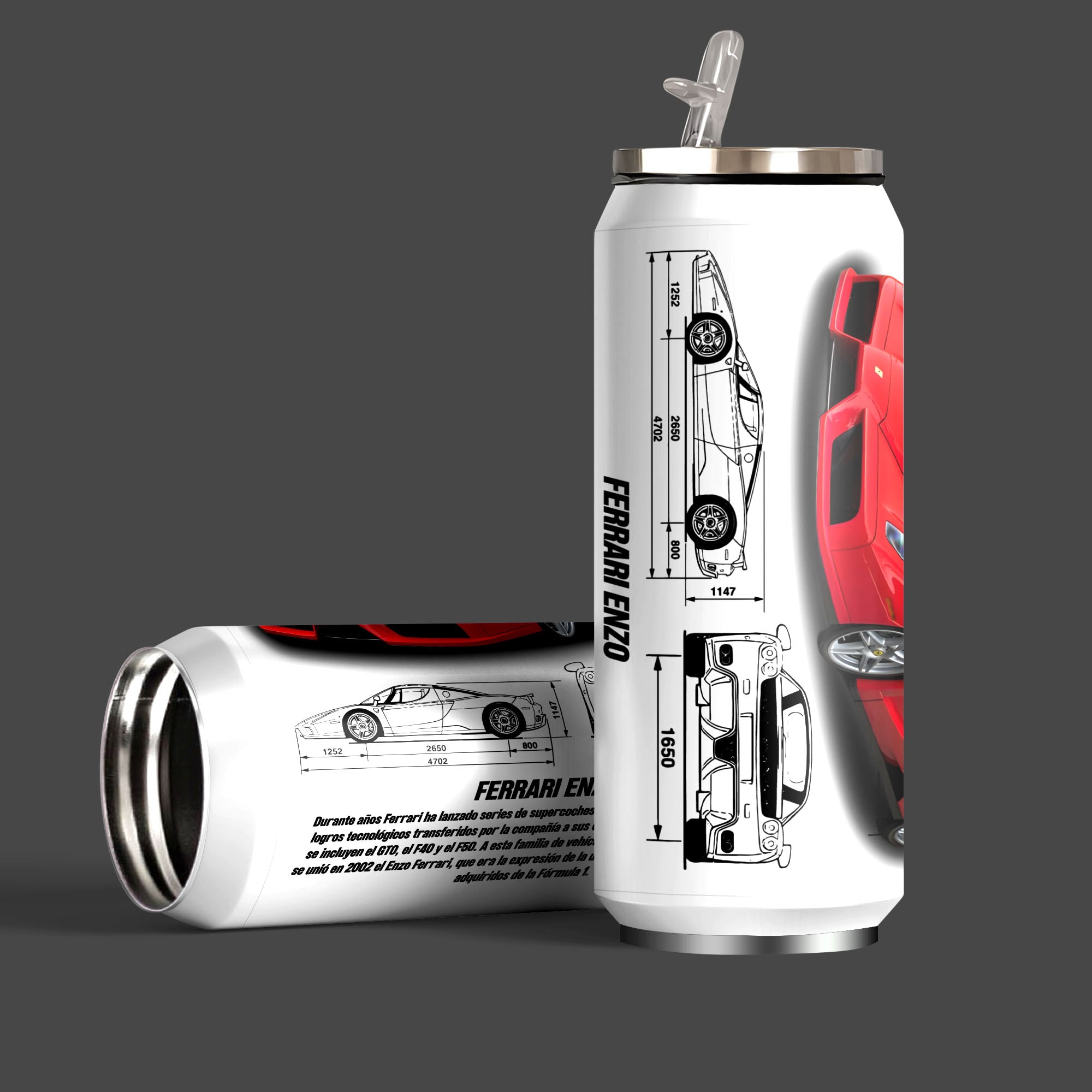 F ENZO Art Inspired Sipper Can