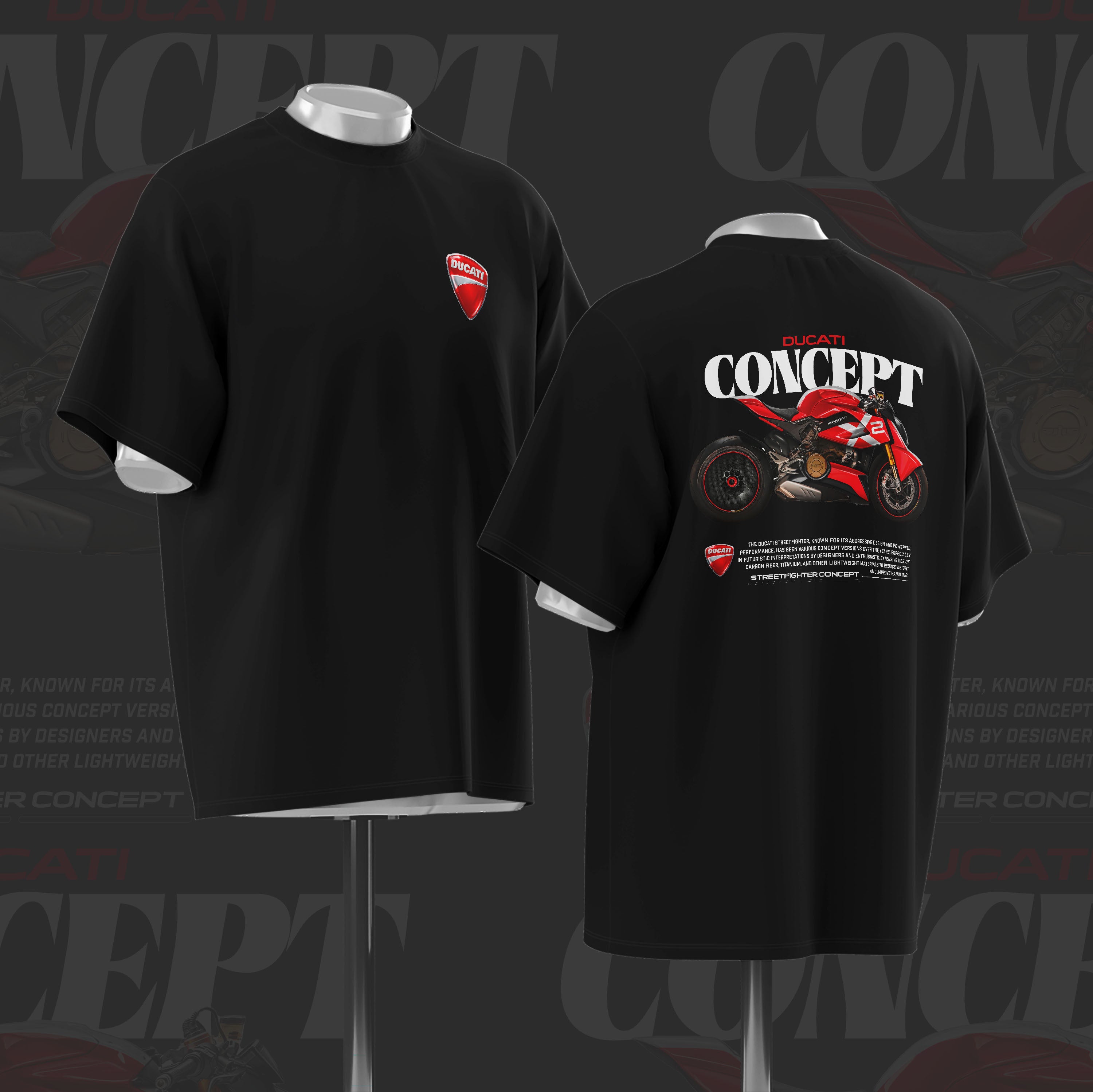 D concept Art Oversize Cotton T-shirt
