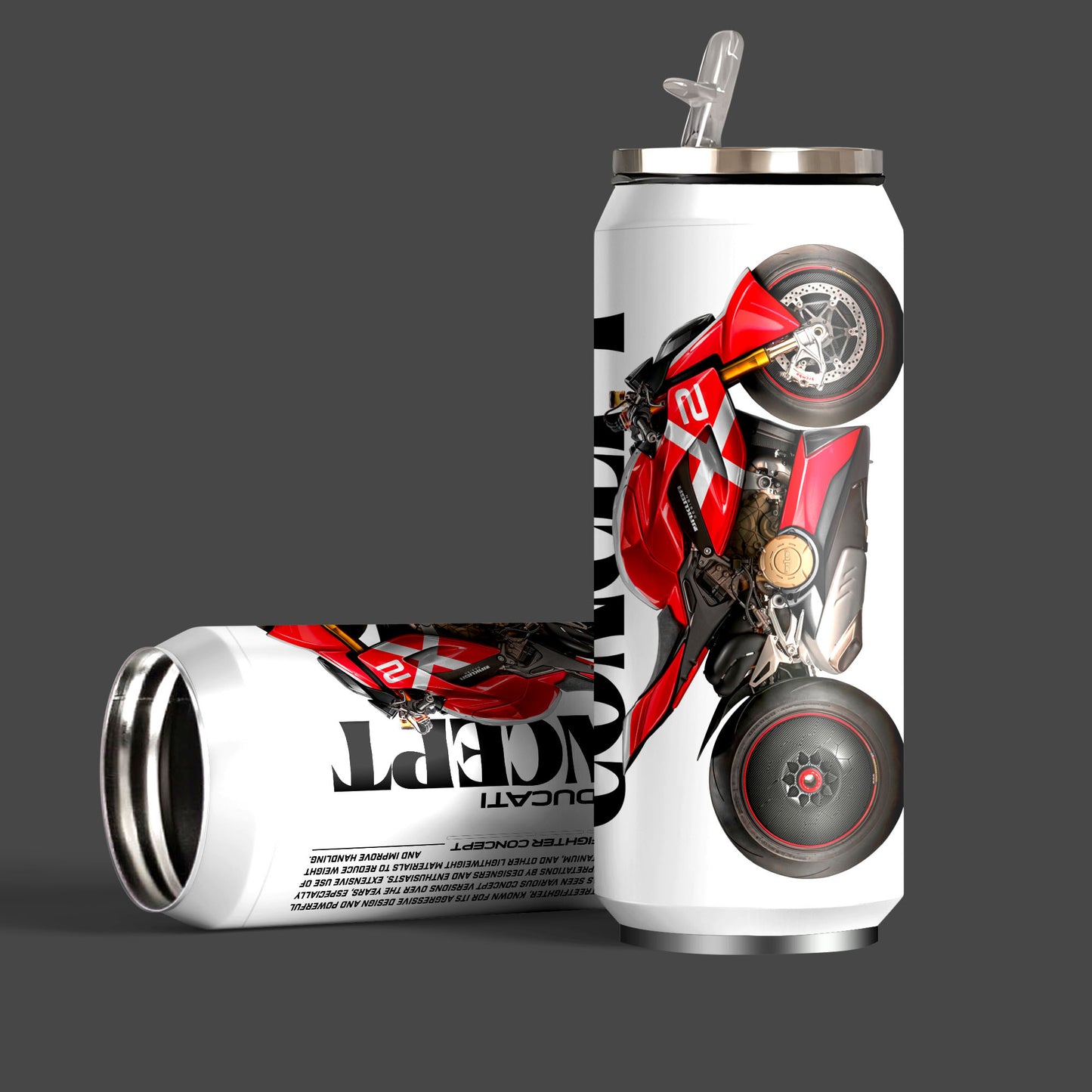 Ducati Conecpt Inspired Art Sipper Can