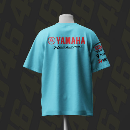 VR 46 Moto GP Inspired Oversize light blue Cotton T-shirt