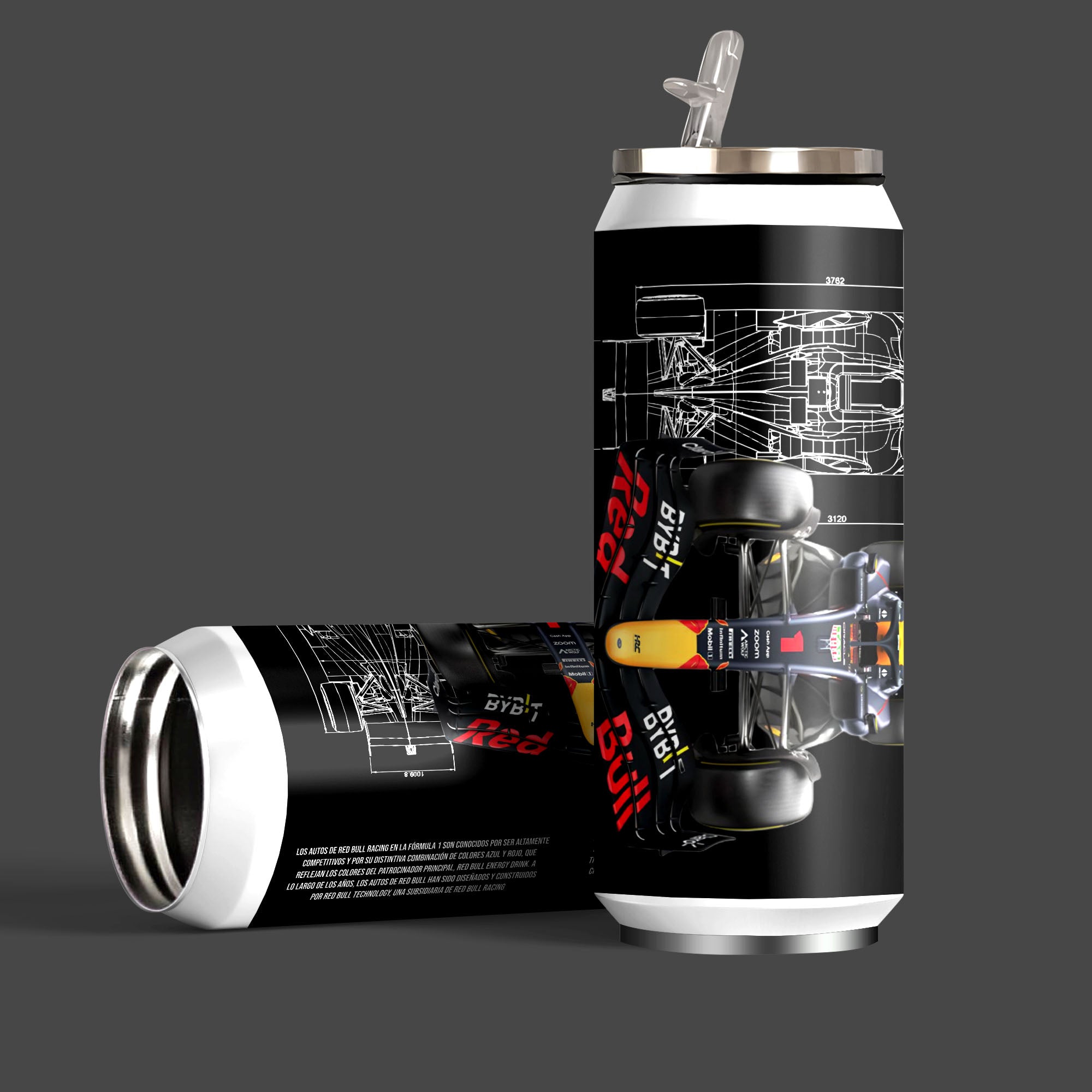Max Verstappen F1 Racing Inspired Sipper Can