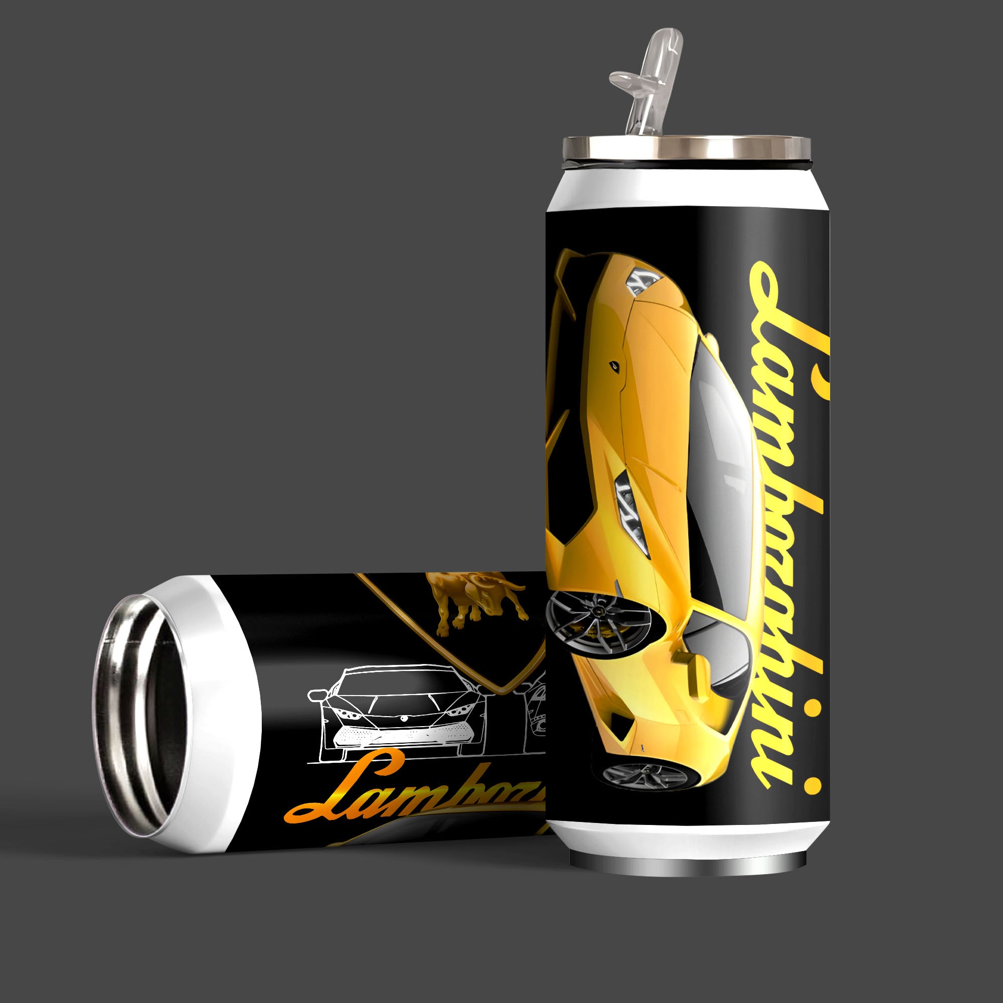 Lambo  2.0 Inspired Sipper Can