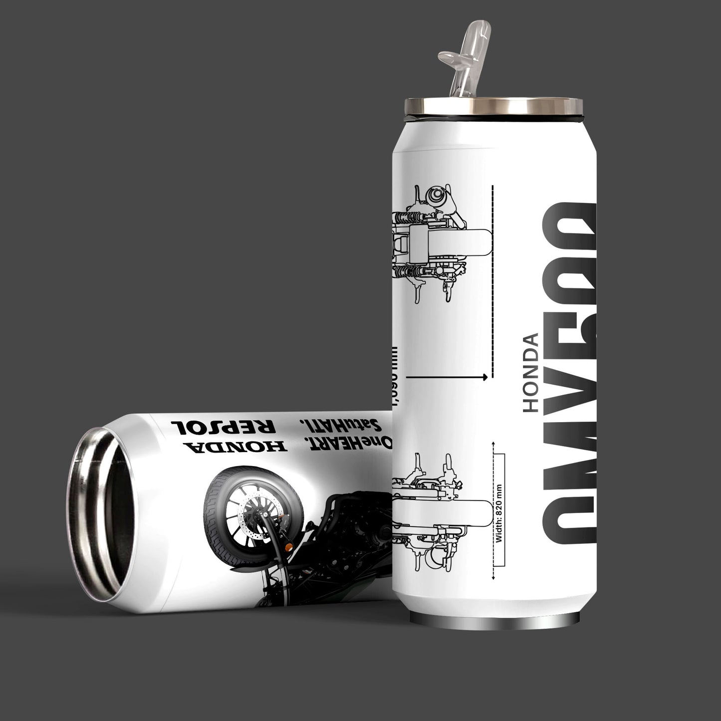 Honda CMX500 Inspired Art Sipper Can