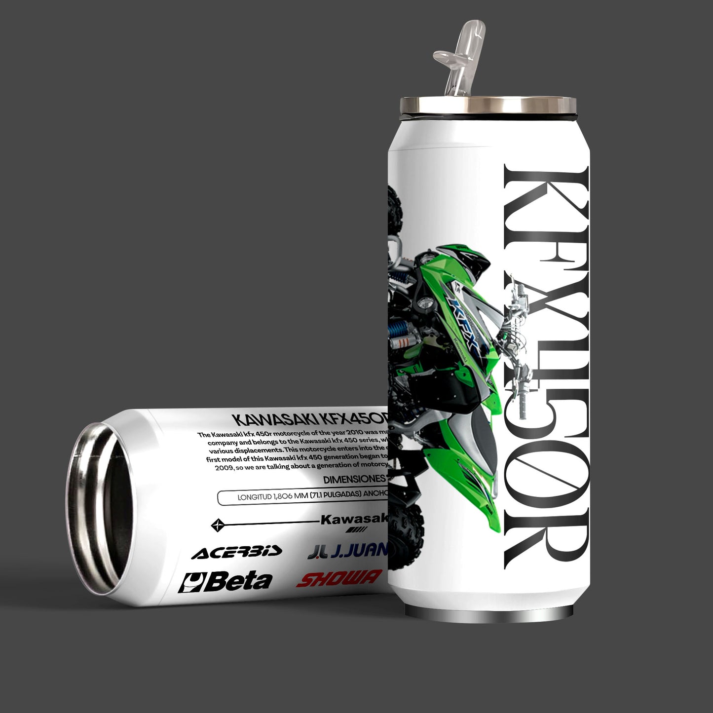 Kawasaki KFX 450R ATV Inspired Art Sipper Can