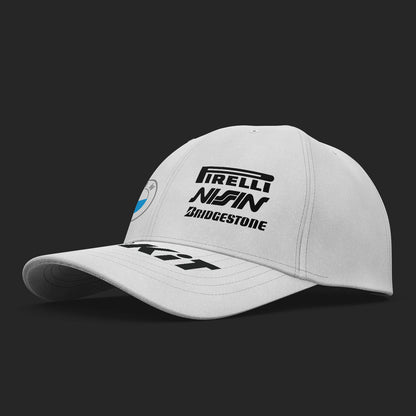 BMW Rokit inspired 6 Panel White Cap