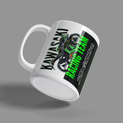 Kawasaki Ninja ZX-10R Superbike Inspired Coffee Mug