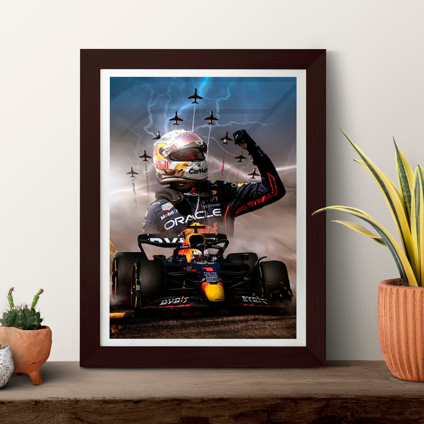 Max Verstappen Fan Art Framed Poster