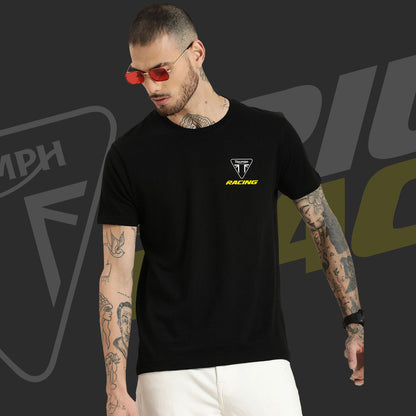 Triumph Racing Black Cotton T-Shirt