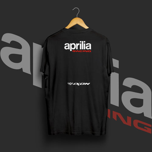A Racing Black Cotton T-shirt