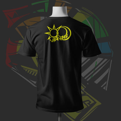 VR 46 Helmet Art 3.0 Black Cotton T-shirt