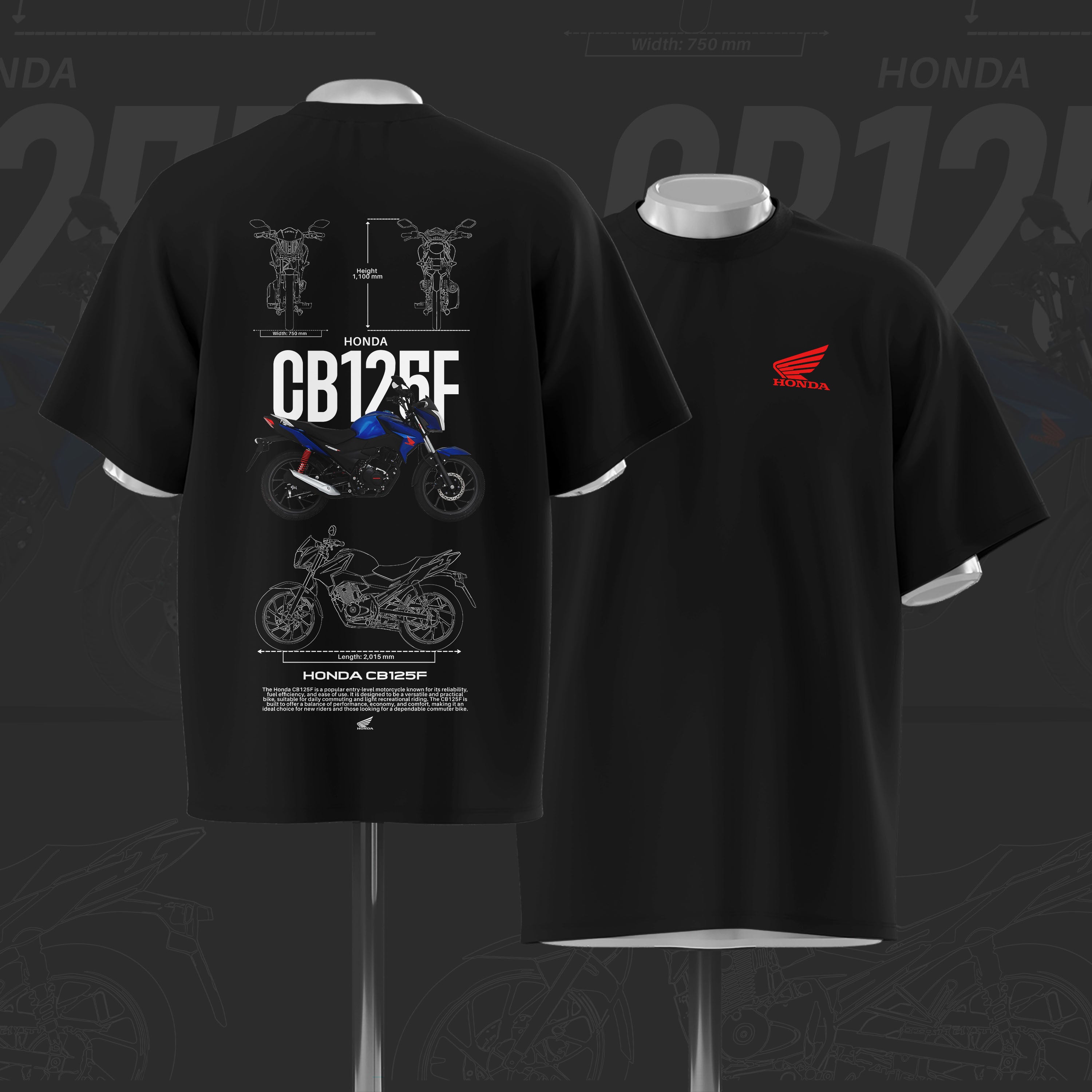 CB 125F Art Oversize Cotton T-shirt