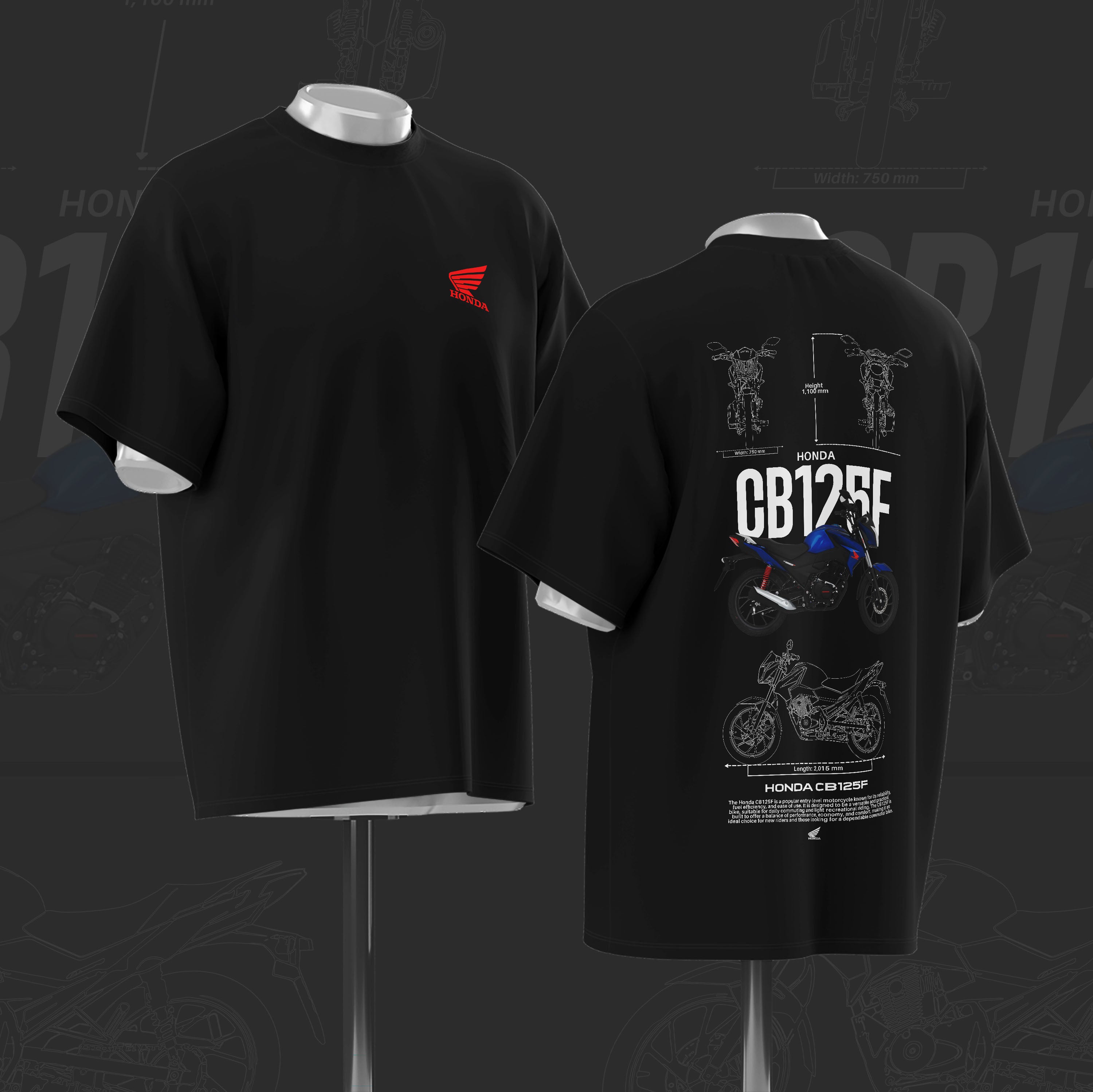 CB 125F Art Oversize Cotton T-shirt