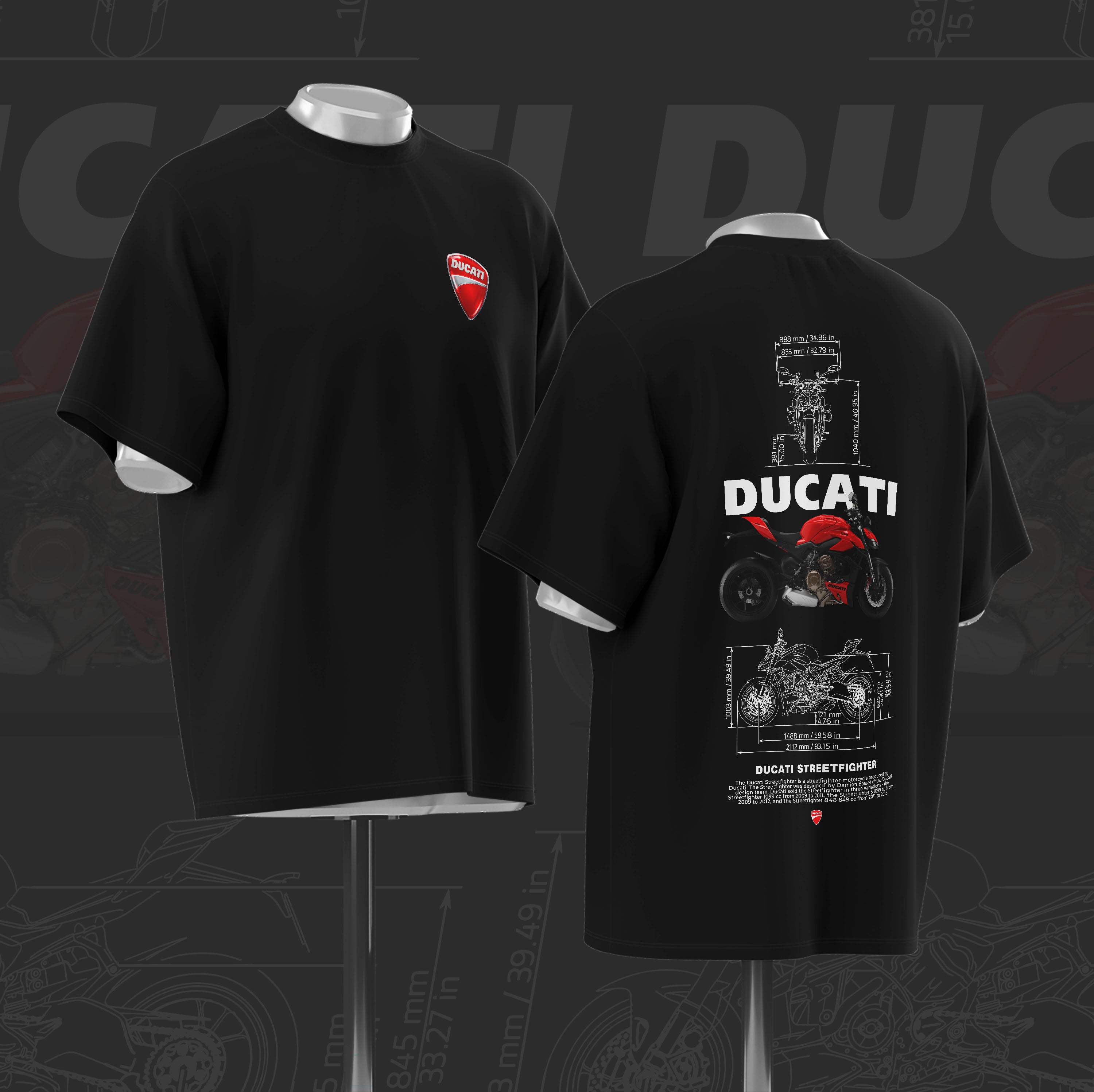 D Street fighter Art Oversize Cotton T-shirt