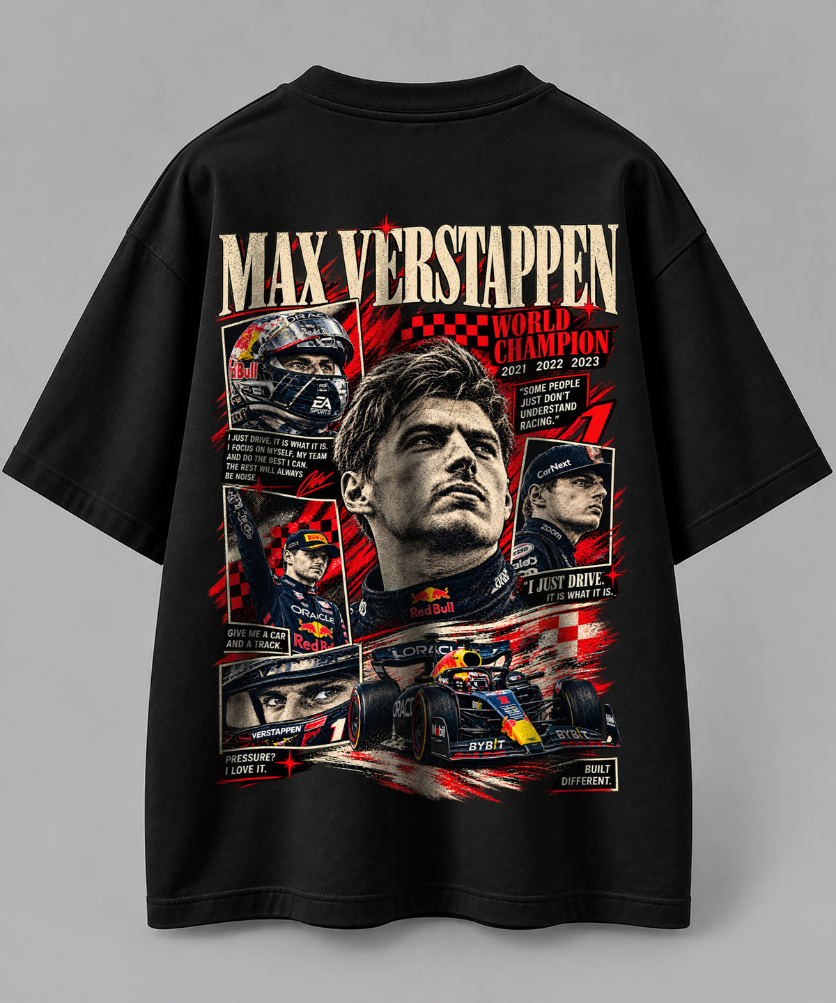 World Champion 2K23 Inspired Art Oversize Black Cotton T-shirt