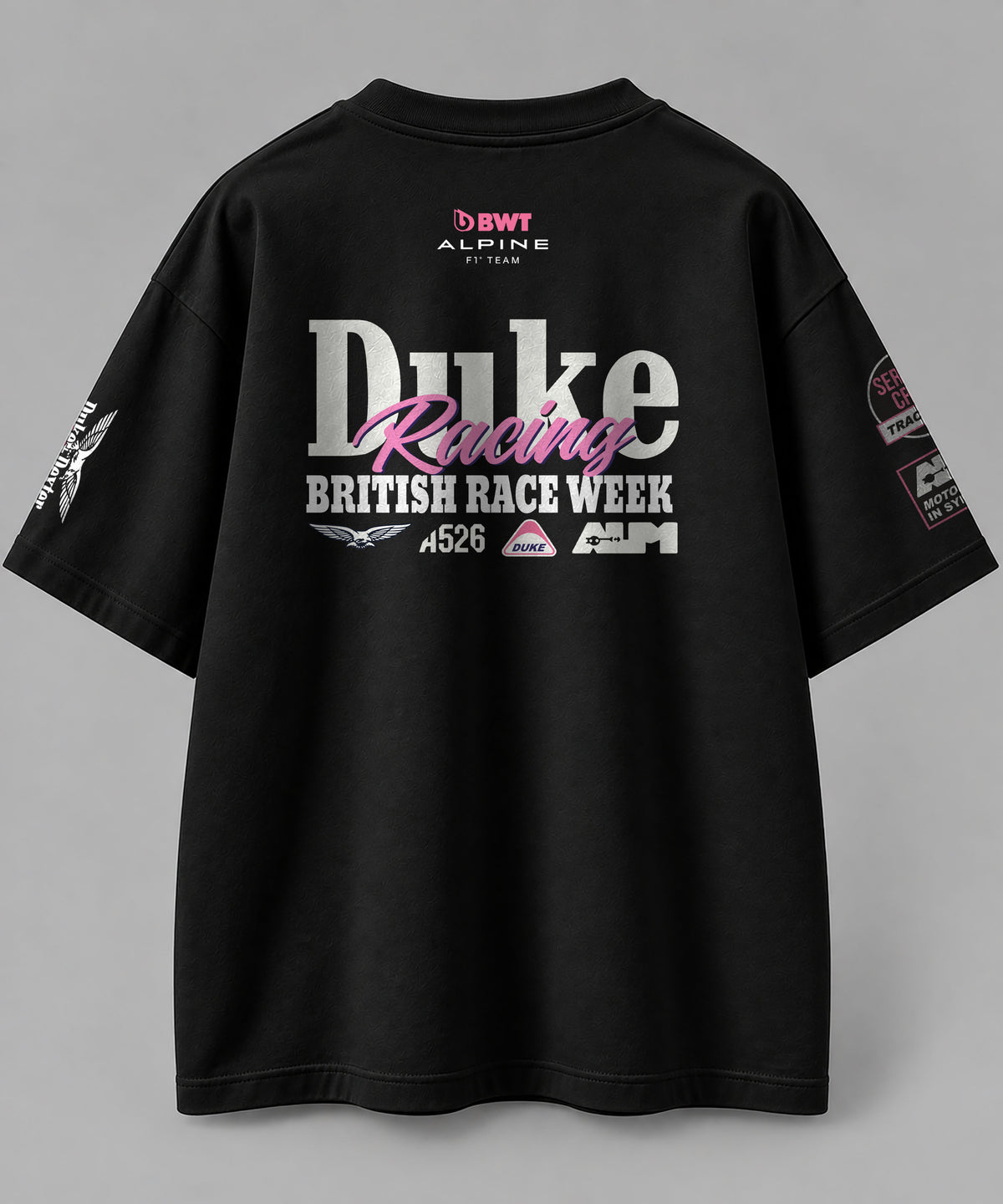 Duke Racing Vintage Edition Oversize Black Cotton T-shirt