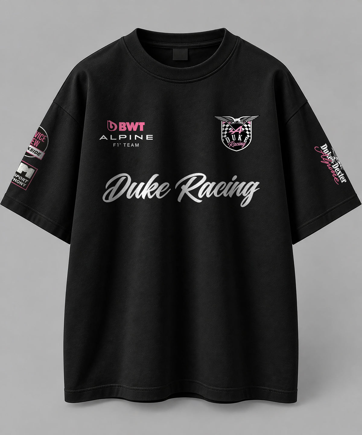 Duke Racing Vintage Edition Oversize Black Cotton T-shirt