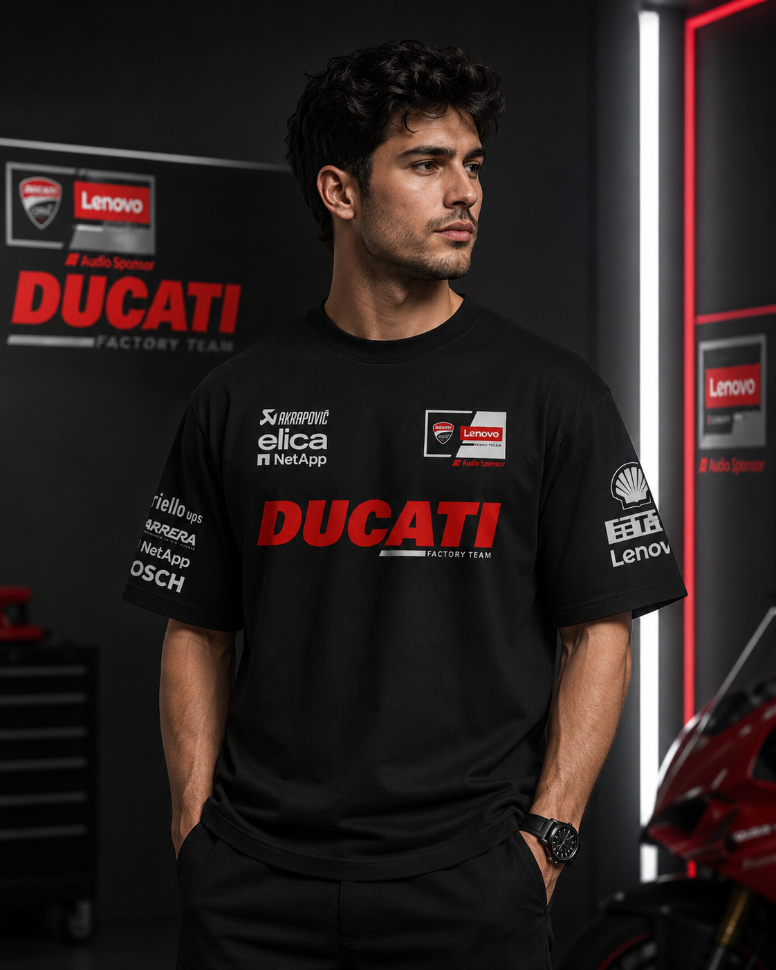 Marc Marquez 2025 Edition Oversize Black T-shirt
