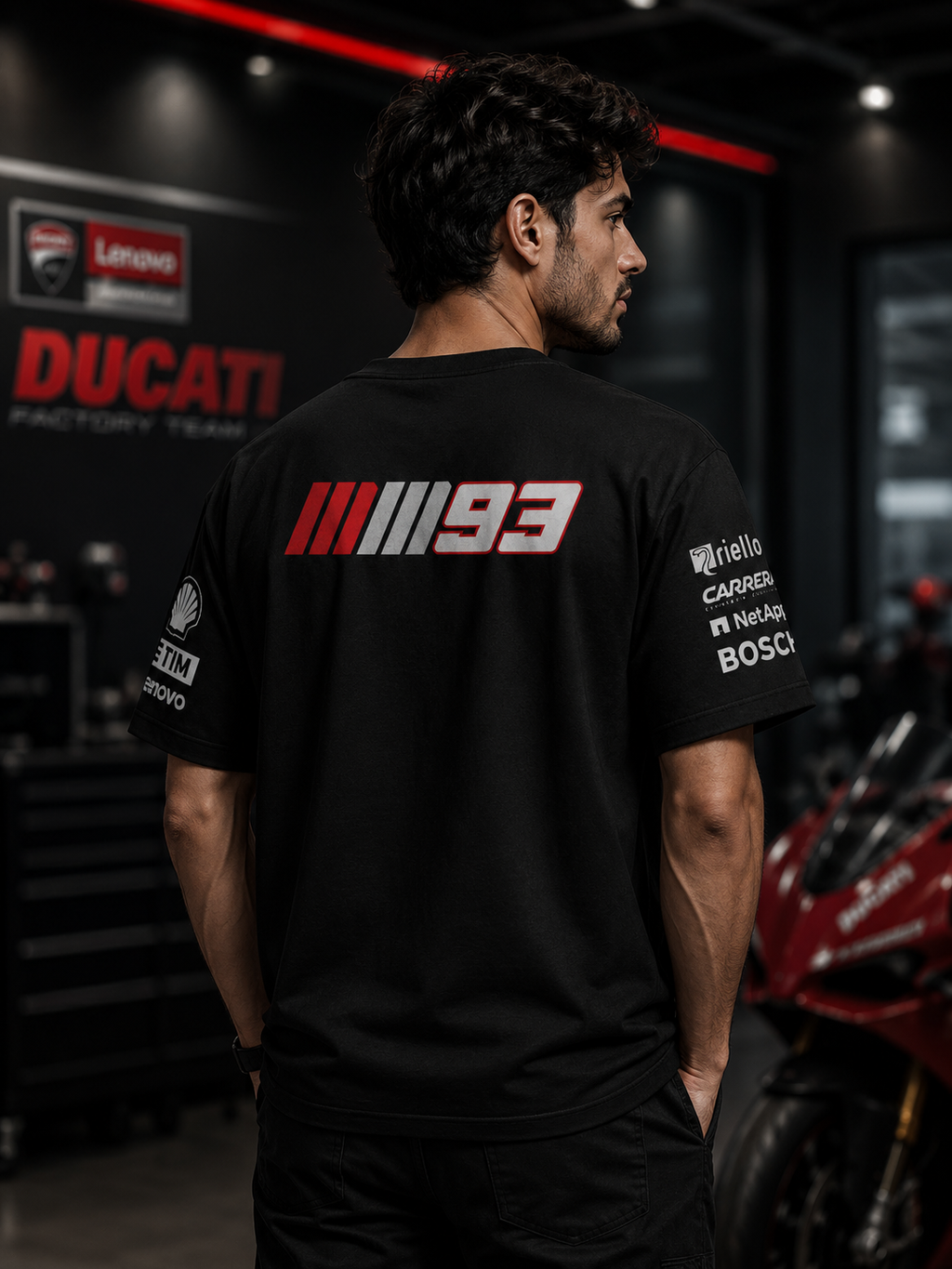 Marc Marquez 2025 Edition Oversize Black T-shirt
