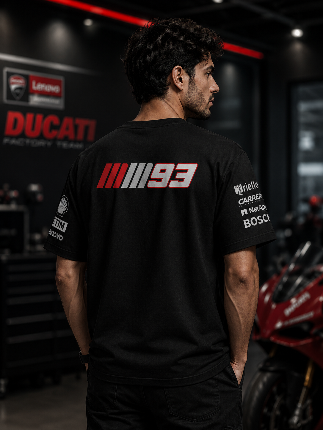 Marc Marquez 2025 Edition Oversize Black T-shirt