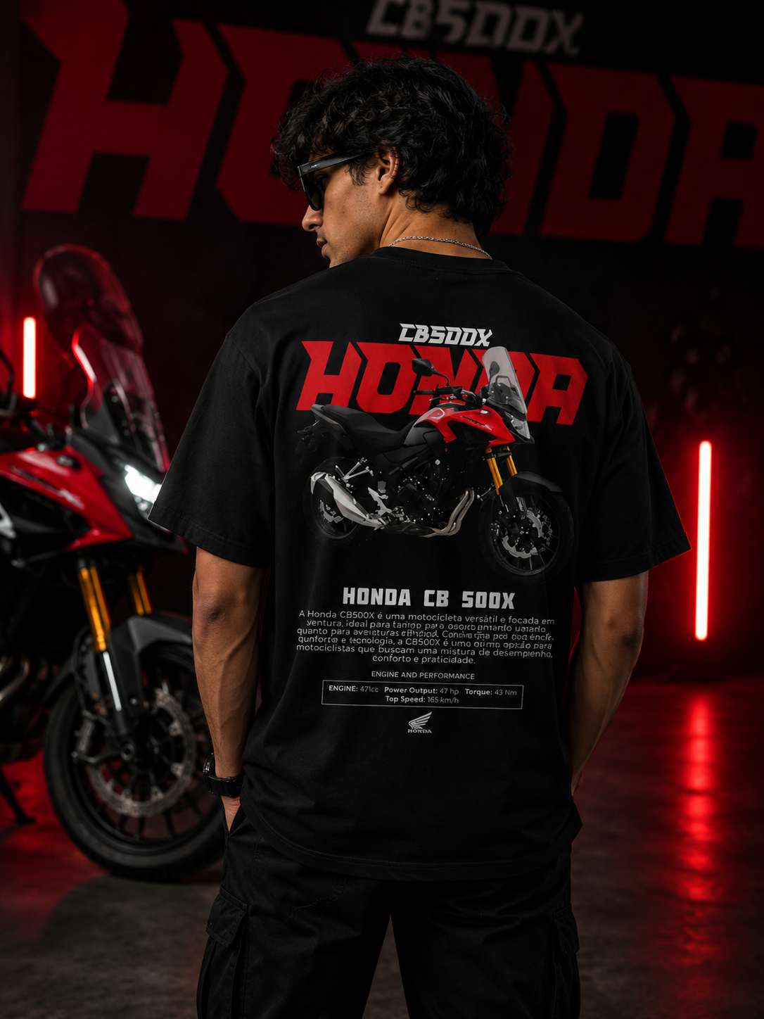 CB 500X Art Oversize Cotton T-shirt