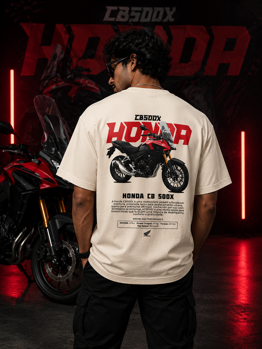 CB 500X Art Oversize Cotton T-shirt