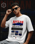 Ni GTR Inspired Art White Cotton T-shirt