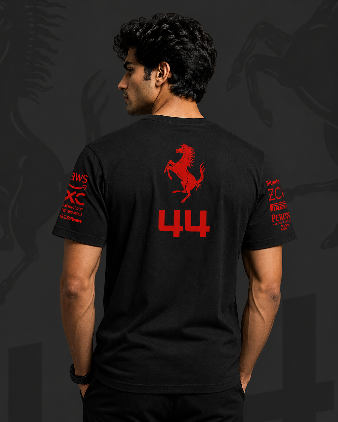 Legend's Classic New F1 Racing Team Edition Black Cotton T-shirt 2.0