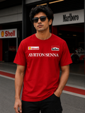 Ayrton Senna F1 Racing Team Cotton T-shirt