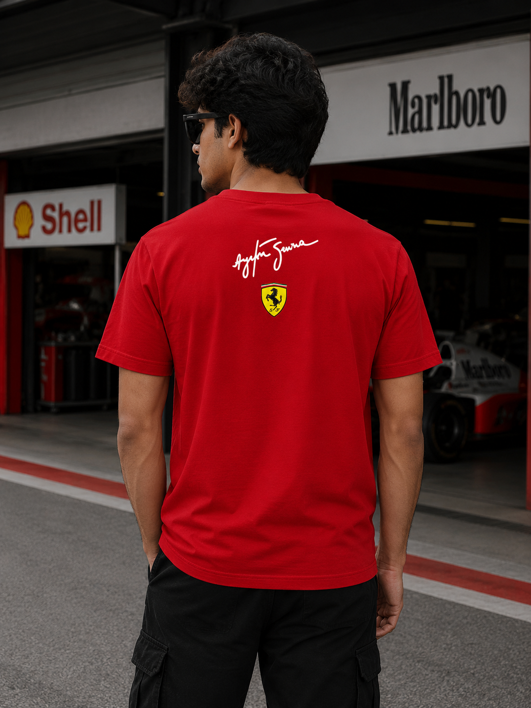 Ayrton Senna F1 Racing Team Cotton T-shirt