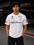 Kimi Räikkönen AR F1 Racing Team Inspired White Cotton T-shirt