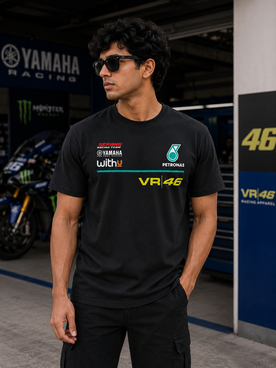 Y Dutch TT 2017 MotoGP inspired art Black Cotton T-shirt